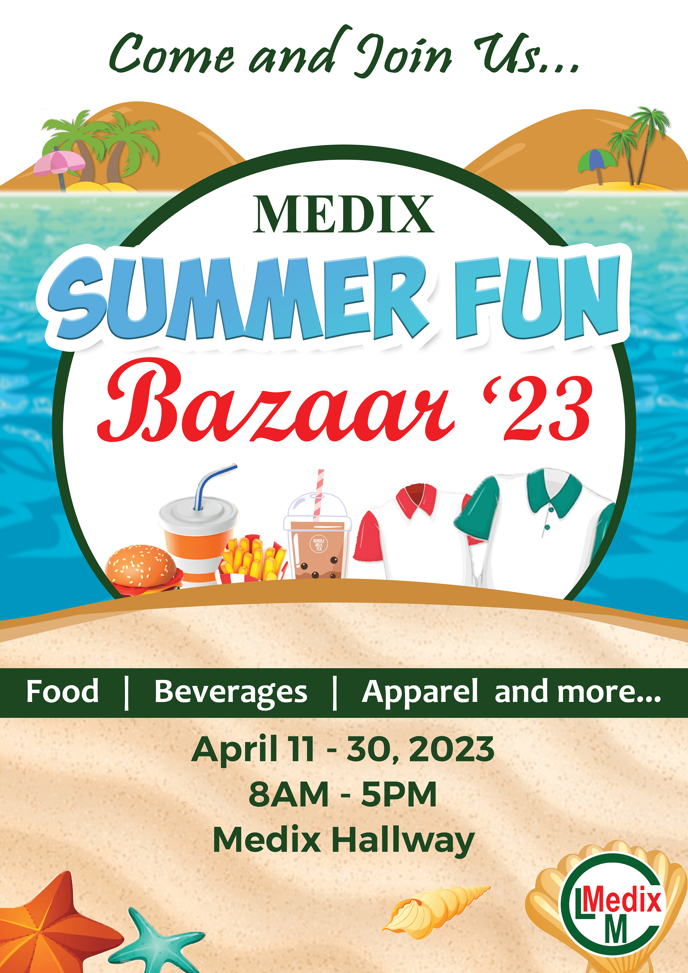 Medix Summer Fun Bazaar 2023 Poster PNG (1)