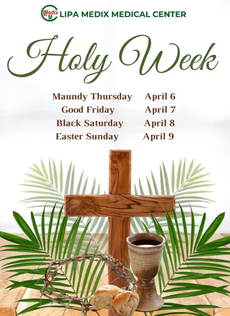 Schedule Holy Week