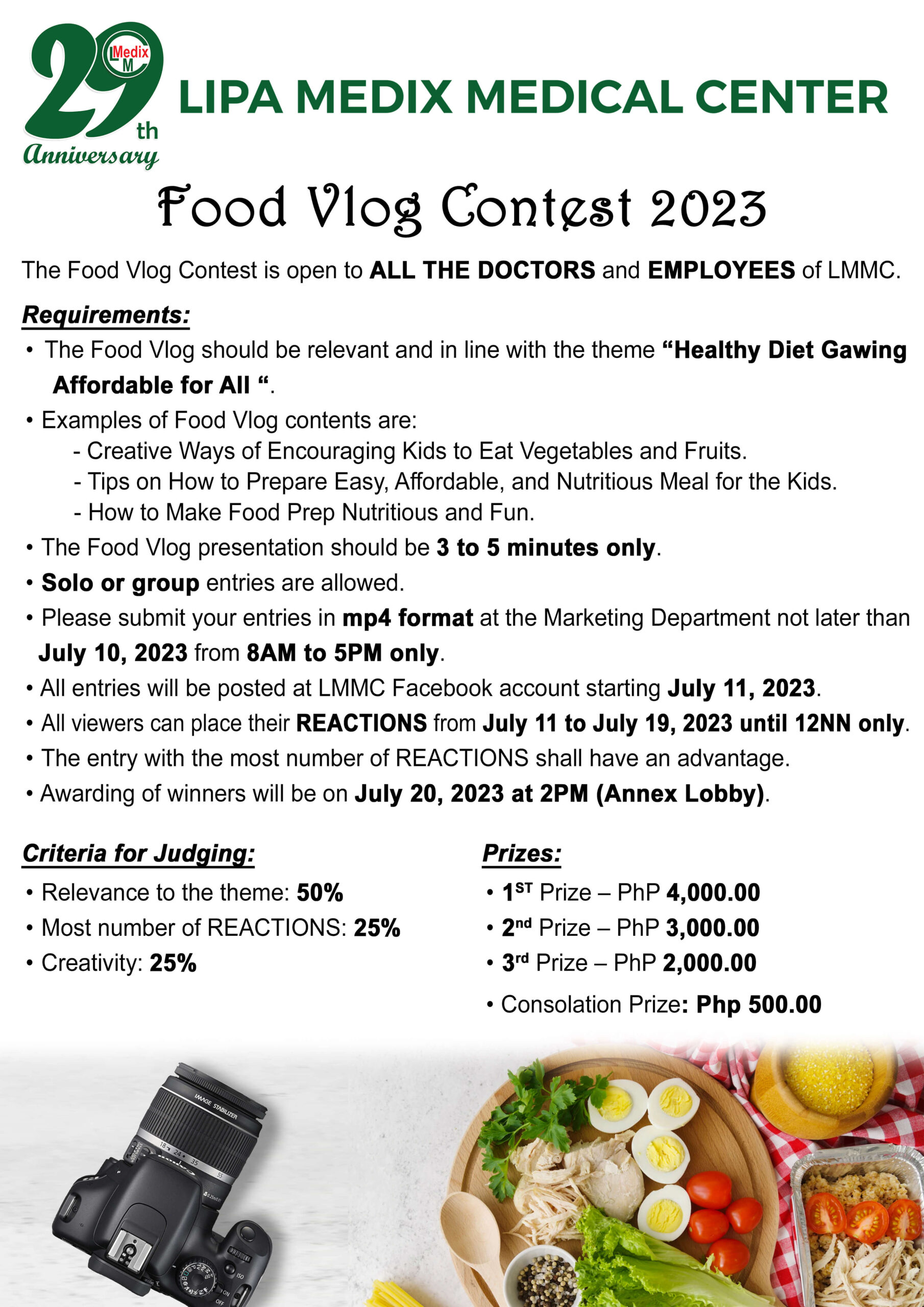 5Food Vlog Contest 2023