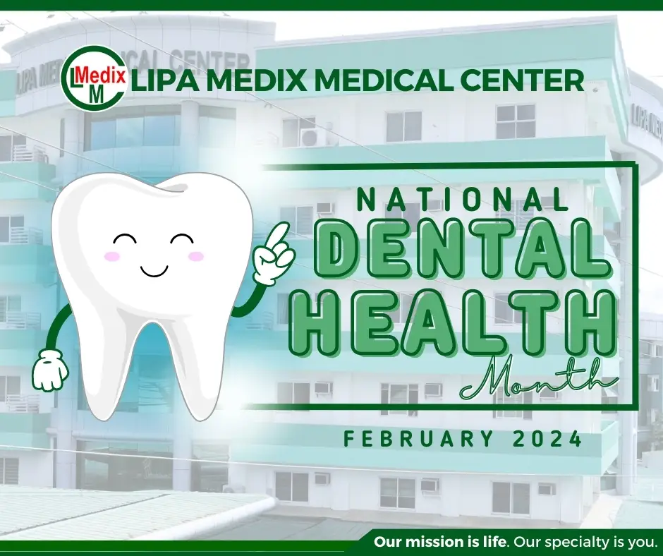 Lipa Medix Medical Center National Dental Health Month Poster