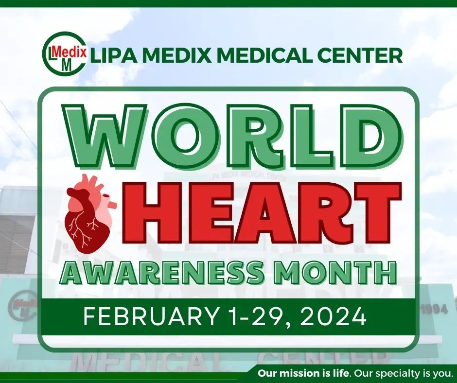 Lipa Medix Medical Center World Heart Awareness Month Poster