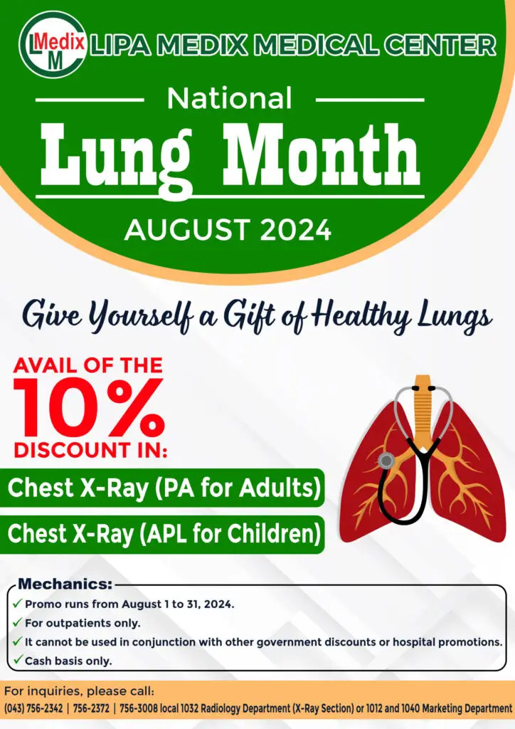 Lung Month August 2024 Poster