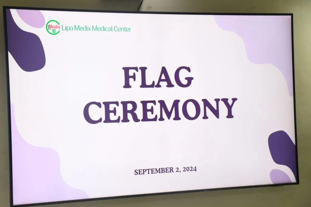 Lipa Medix Medical Center Flag Ceremony Powerpoint Front Page