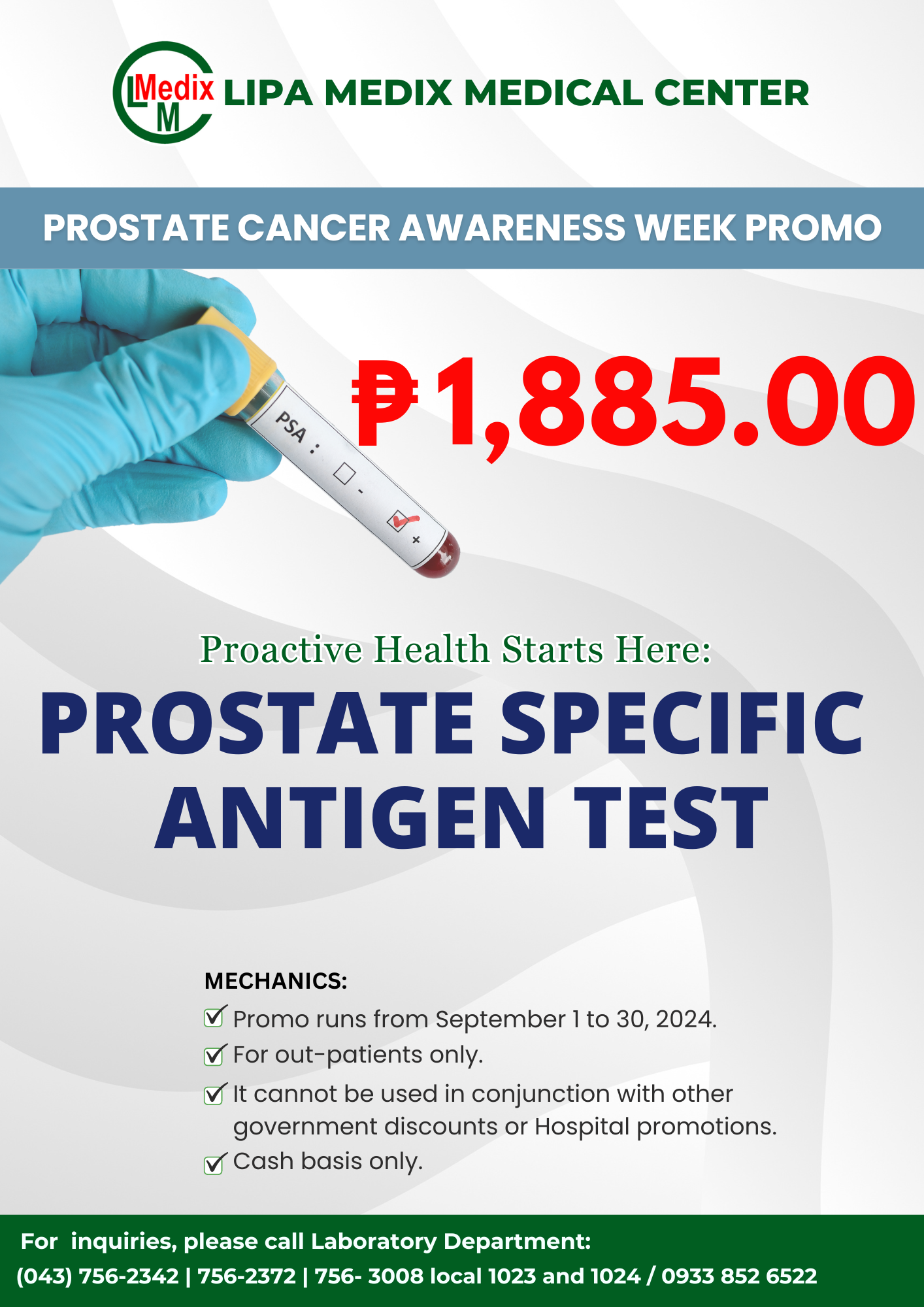 3 Prostate Specific Antigen Test