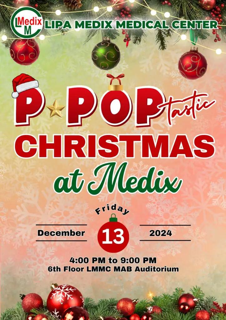 Ppop Tastic Christmas Event Poster at Lipa Medix
