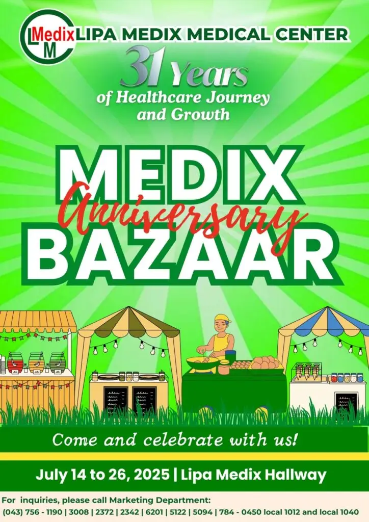Lipa Medix Bazaar Anniversary Poster